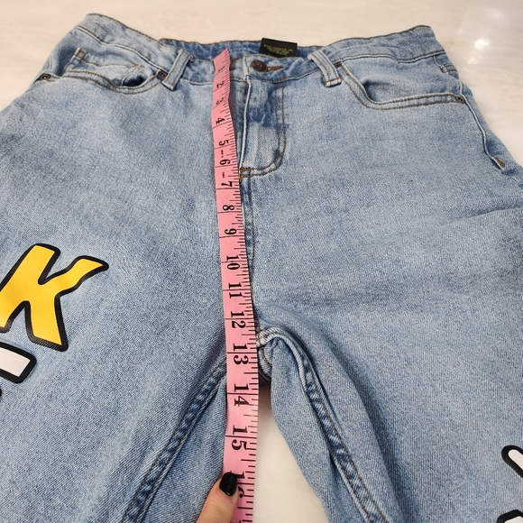 Keroppi Graphic Women's Jeans - Light Blue - Picture 8 of 9